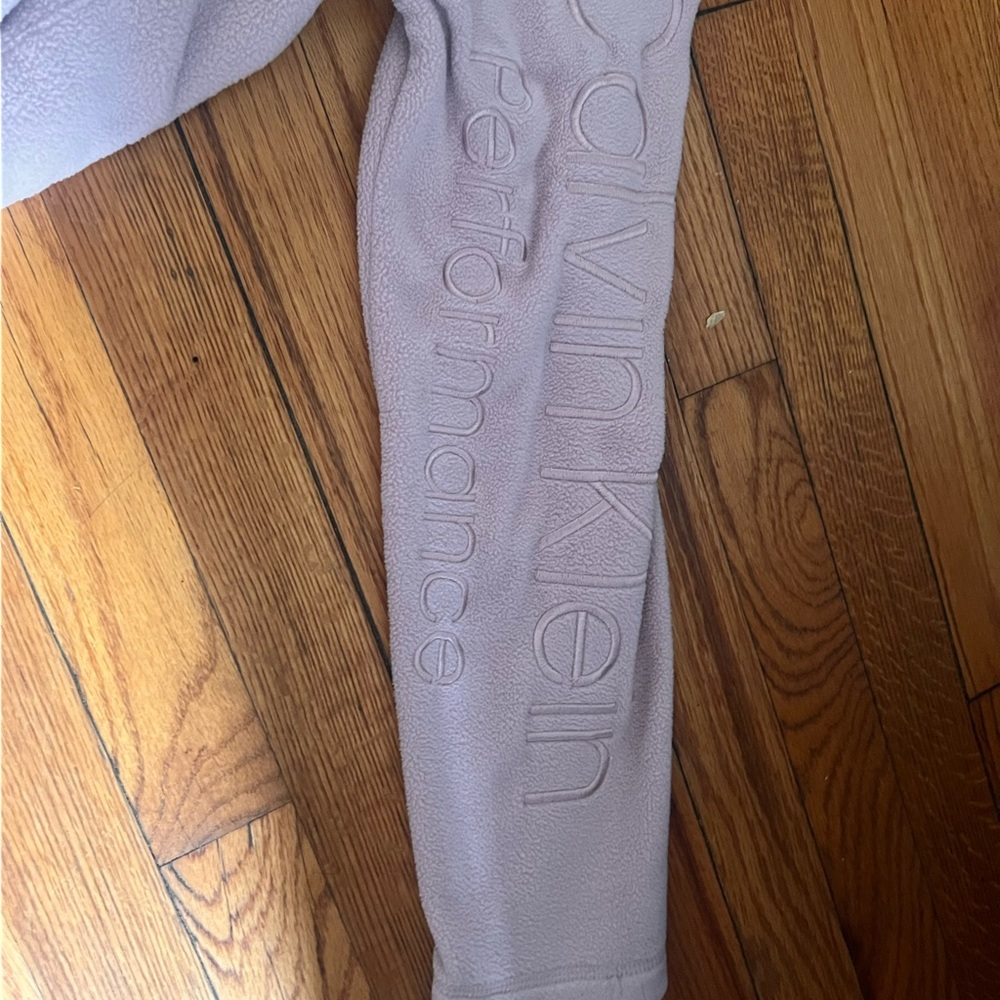 Calvin Klein Pink and Gray Denim Jacket
